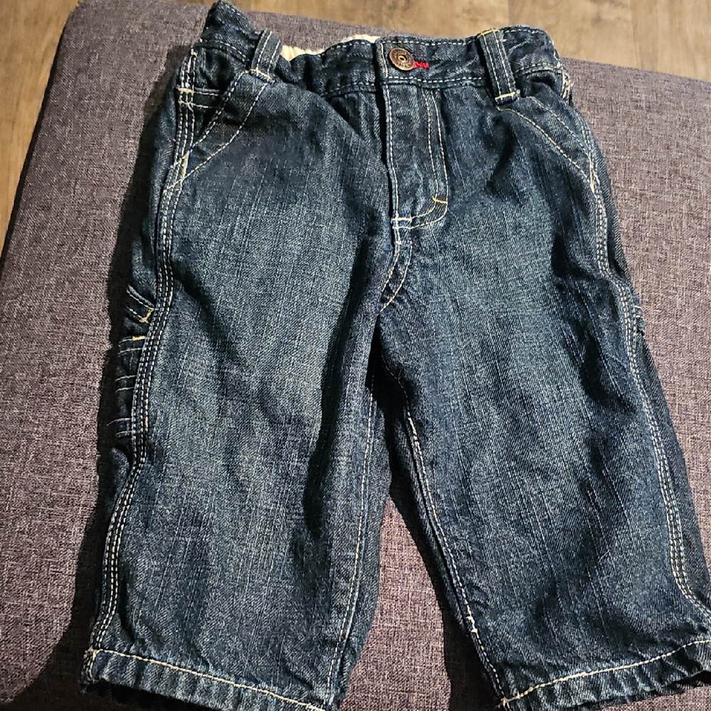 OshKosh B'gosh Lined Classic Kids Jeans Carpenter Denim 9 Months Toddler